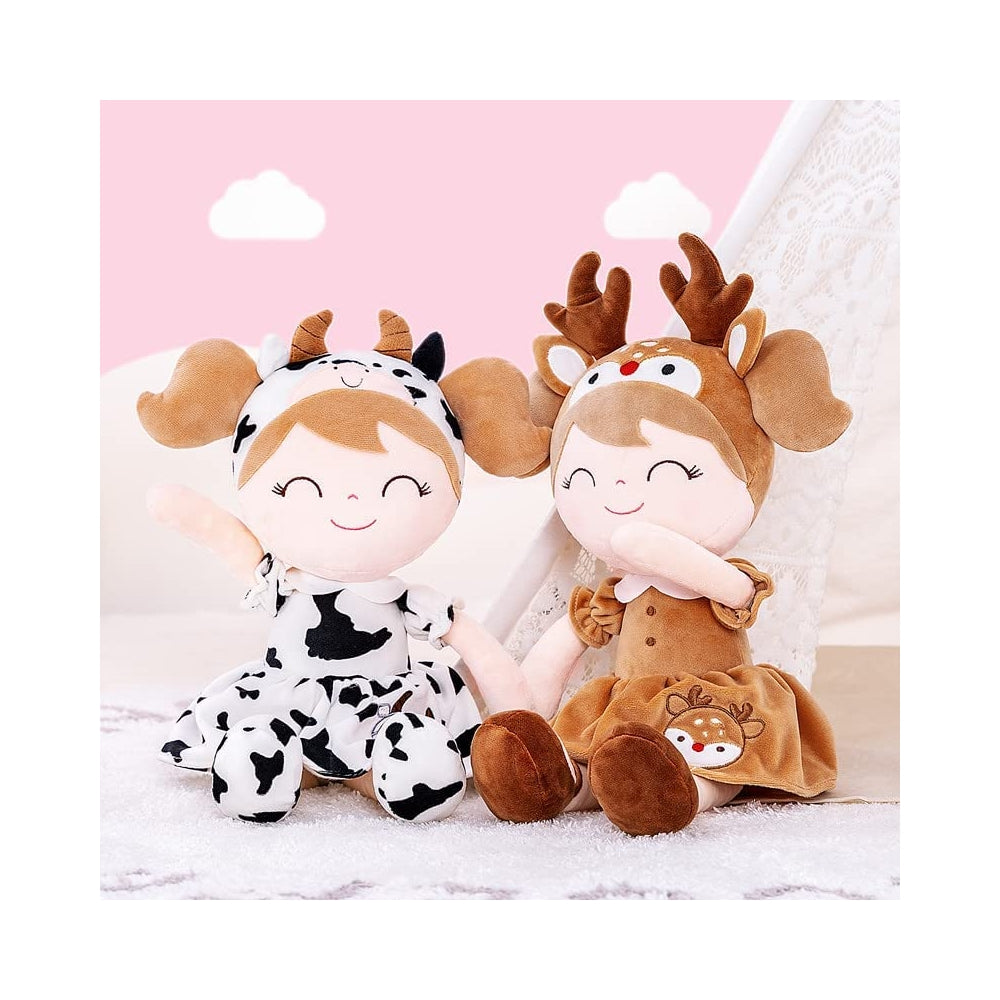 Peluche Muñecas  rellenas para bebés con vestido floral
