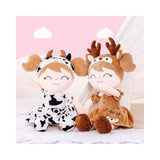 Peluche Muñecas  rellenas para bebés con vestido floral