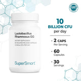 Supersmart Lactobacillus Rhamnosus GG 10B CFU Probiótico Inulina 60C