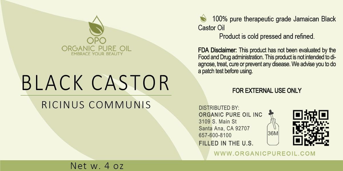 Organic Jamaican Black Castor Oil Cold Pressed for Hair and Skin