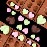Moldes de Silicona Corazón 3D, 15 Cavidades, Para Chocolates