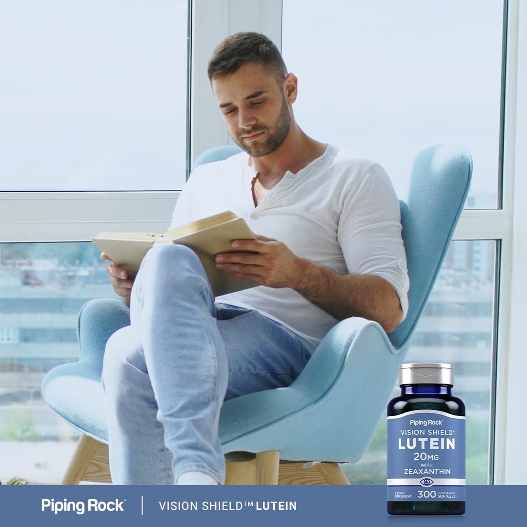 Suplemento de Luteína y Zeaxantina Piping Rock 20 mg 300 Pieles