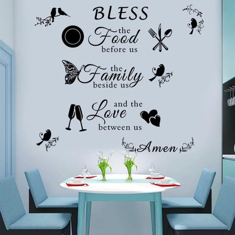 Sticker de Pared para Comedor y Cocina, Marca XYZ, Modelo 123