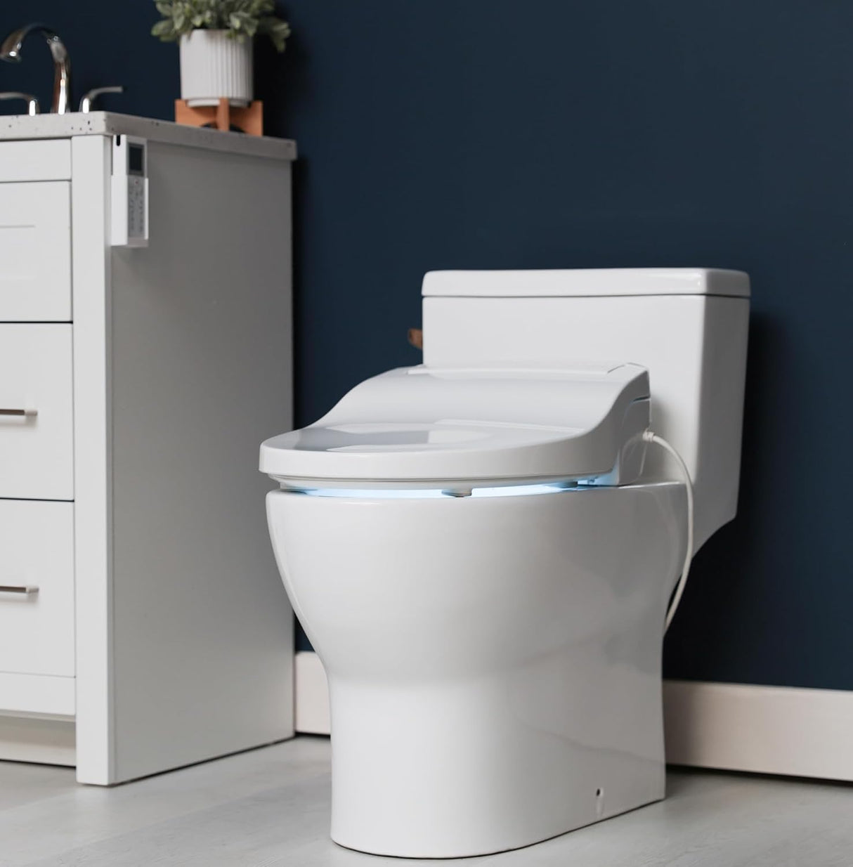 Asiento de inodoro bidet ALPHA, agua caliente, JX2