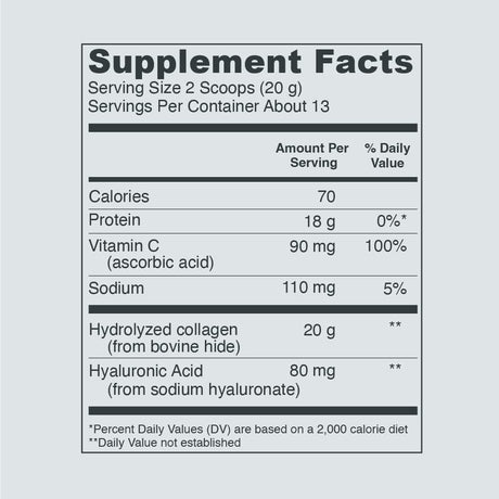 Suplementos Alimenticios en polvo de péptidos de colágeno