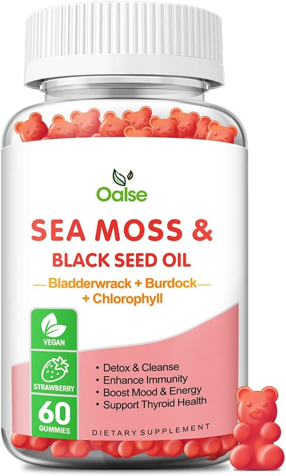 Gominolas de Sea Moss con Vitaminas, 8 en 1, 1 paquete