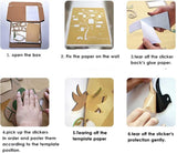 Stickers 3D Mapa del Mundo - Decoración Pared 180x100 cm