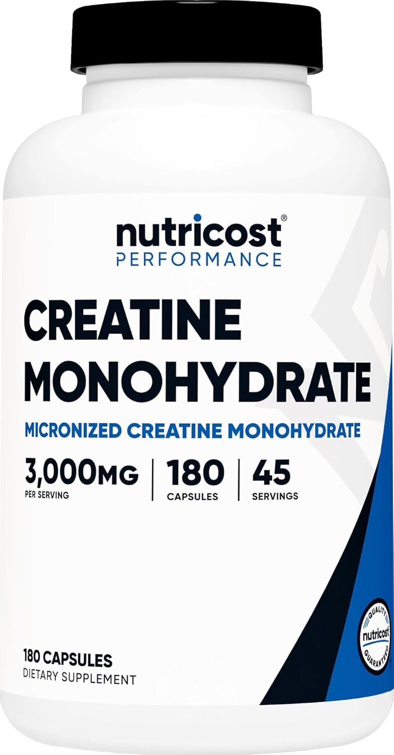 Nutricost Creatina Monohidrato 3000mg 180 cápsulas