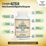 Suplemento Mezcla de 800 mg de las 10 enzimas digestivas