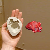 Molde de Silicona Corazón Humano, Decoración Halloween, 3D