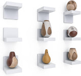 Estanterías Flotantes Pequeñas 9-Pack RicherHouse, Plástico, 4x3x3