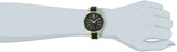 Reloj de vestir negro dorado para mujer