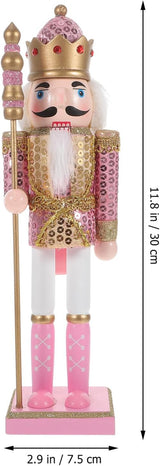 Adornos Navideños Garneck, Nutcracker con Bastón y Corona, 11.79