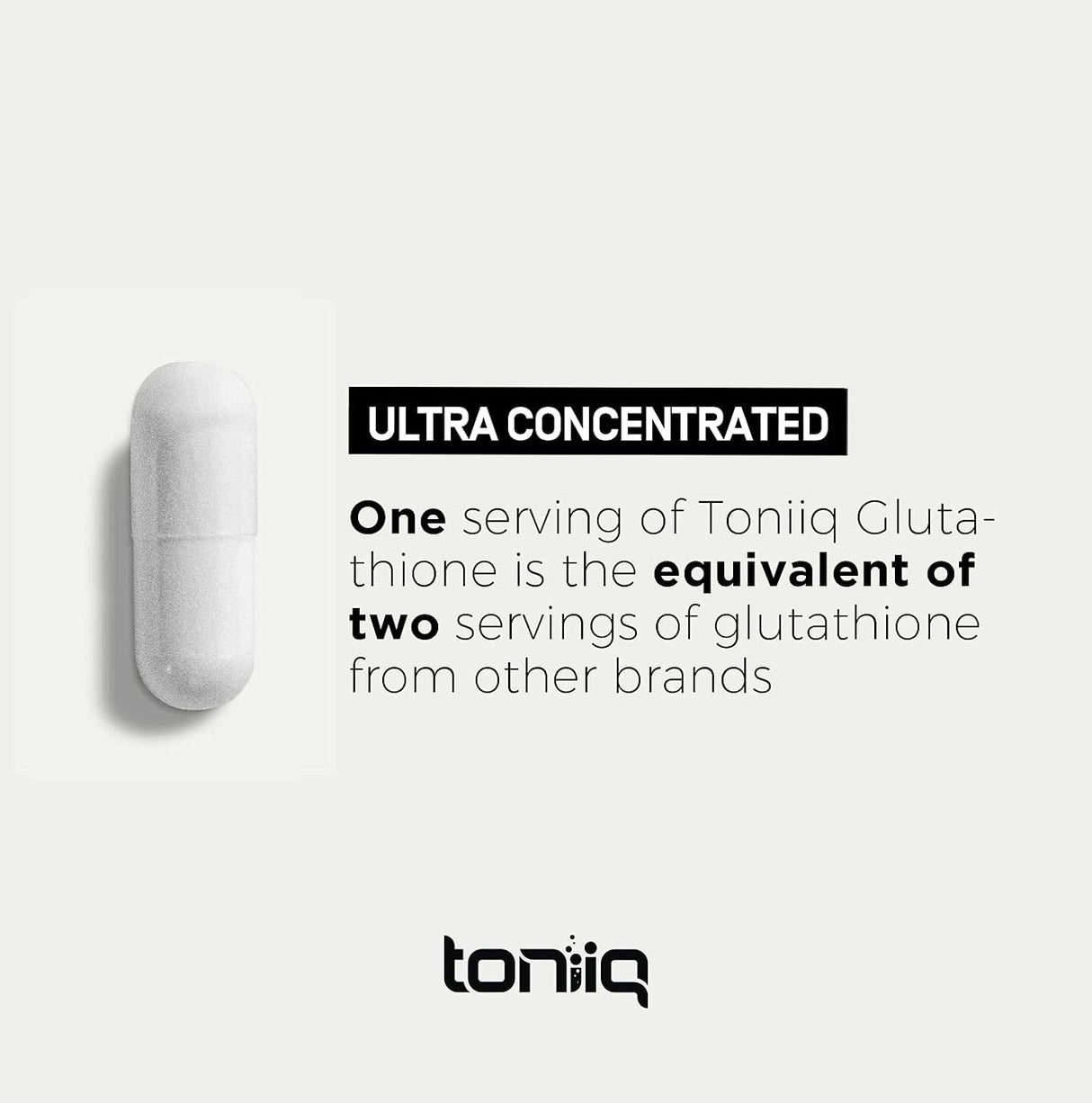 Suplemento Toniiq Cápsulas de glutatión de ultra  1000 mg