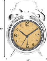 Reloj Despertador Doble Campana para Dormilones Adultos