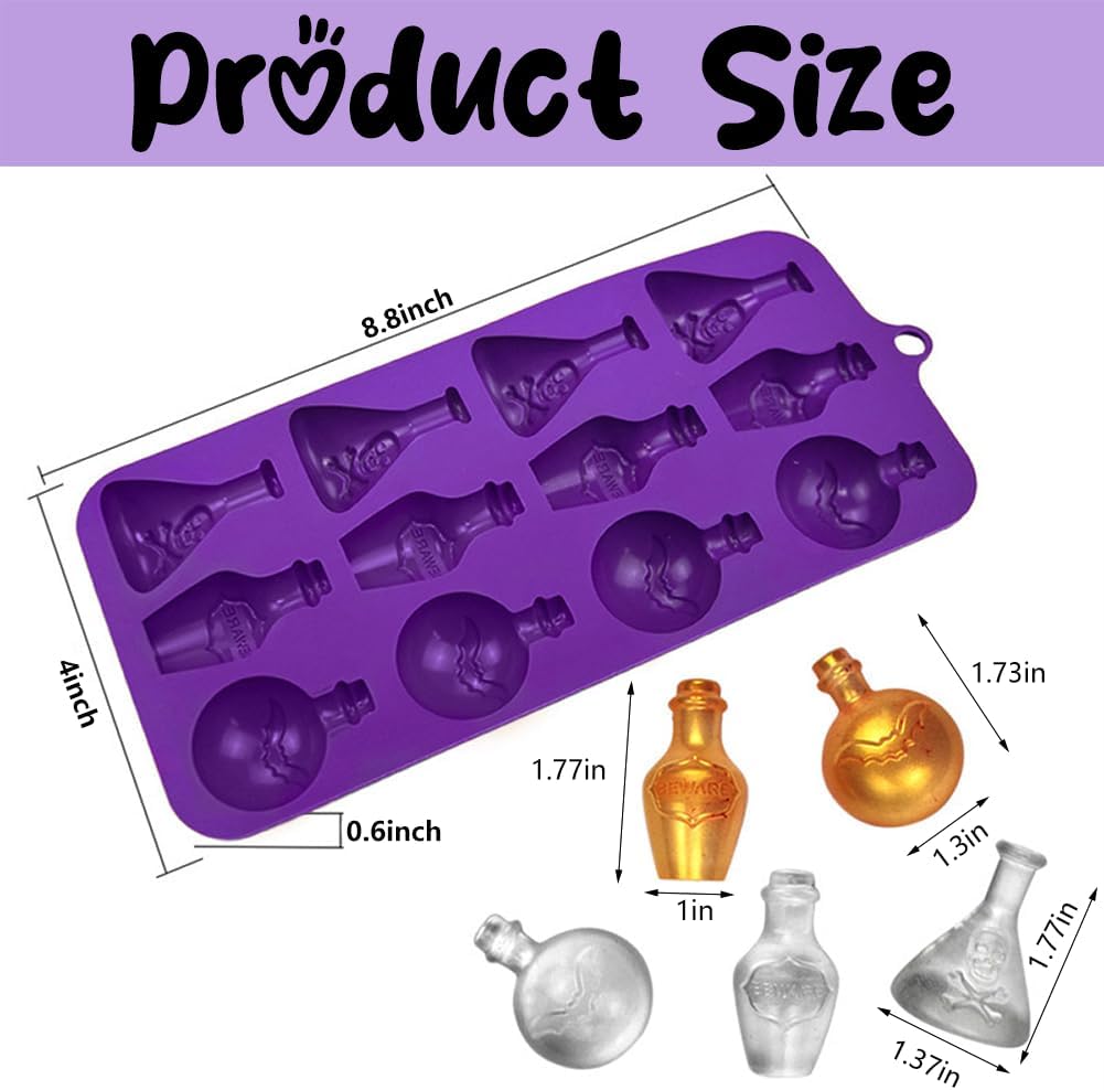 Moldes de Silicona Halloween 4 Pack para Galletas y Dulces