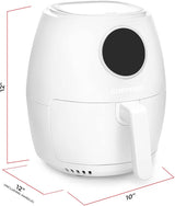 Freidora de aire CHEFMAN 3.7 Qt, digital, fácil de usar, BPA-free