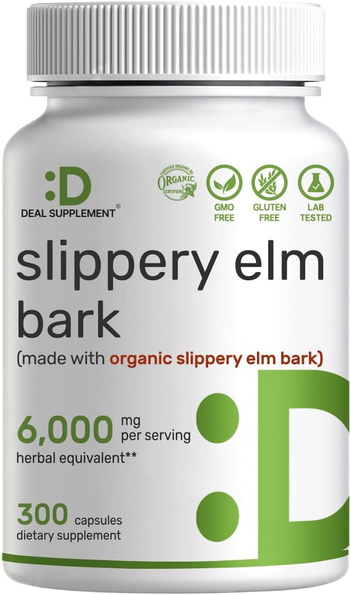 Suplemento de Úlmus con Cápsulas 6,000mg, 300 pzas