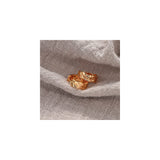 Aretes de presión pequeños,chapados en oro de 14 quilates