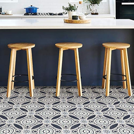 FloorPops - Vinilo adhesivo para suelo, color azul