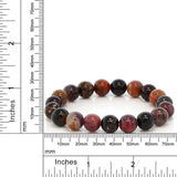 Pulsera 10mm Clásico Turmalina Redondo