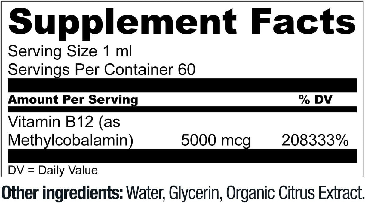 Gotas sublinguales de B12 vegano Live Conscious 5000mcg