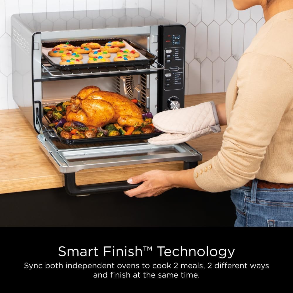 Horno Ninja DCT401 12 en 1, Convección, Air Fry, FlexDoor