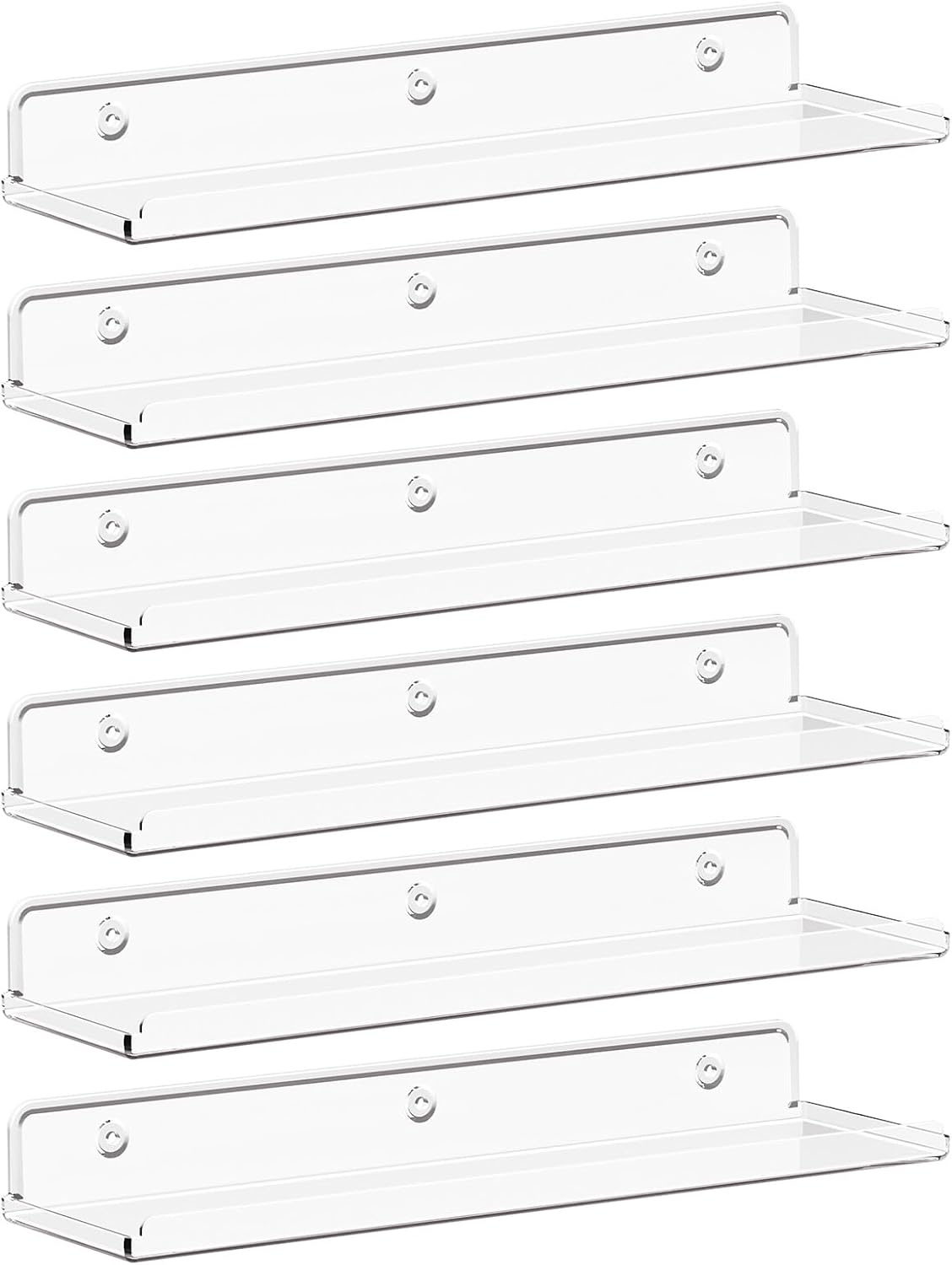 Estantes flotantes Lifewit, 6 pack 15 acrílico para decoración