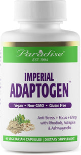 Adaptógeno Imperial Paradise Herbs, 60 Cápsulas Vegetarianas