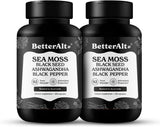 Capsulas de Musgo Marino Pack 2 con Aceite Negro, Ashwagandha y Pimienta, 60 porciones