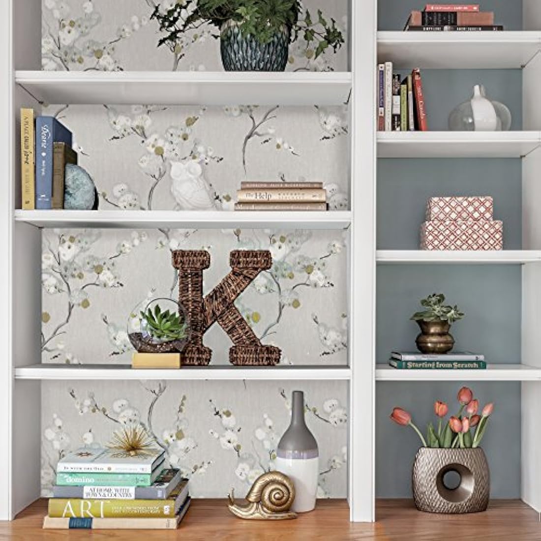 NuWallpaper NU2679 Mirei - Papel pintado color gris NU2679