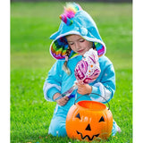 Disfraces de unicornio azul claro para Halloween talla XS
