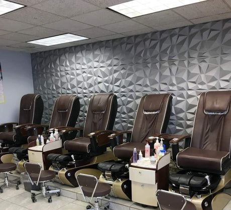 Art3d 3D Revestimiento con textura 3D para pared color gris