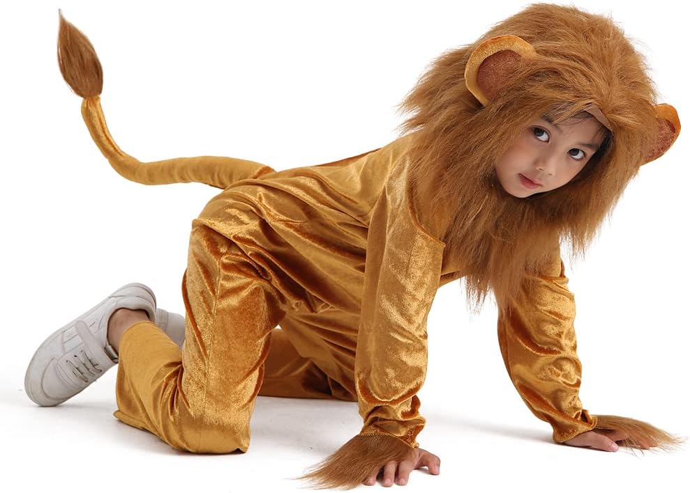 Disfraz de León Cuddly de Seasons, Animal, Talla 4-6 para Niños