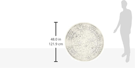 Alfombra Redonda Oriental Distressed, 1.0 Grosor, ADR109C