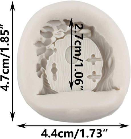 Molde de silicona para puerta de casa de jardín de hadas