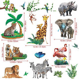 calcomanías Gigante Extraíble Zoológico de dibujos animados