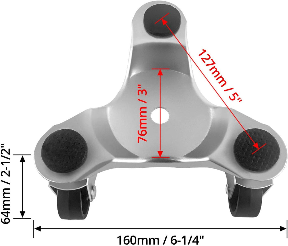 Carretilla Tri-Dolly QWORK 6'' 200 lbs, Mover Muebles y Electro