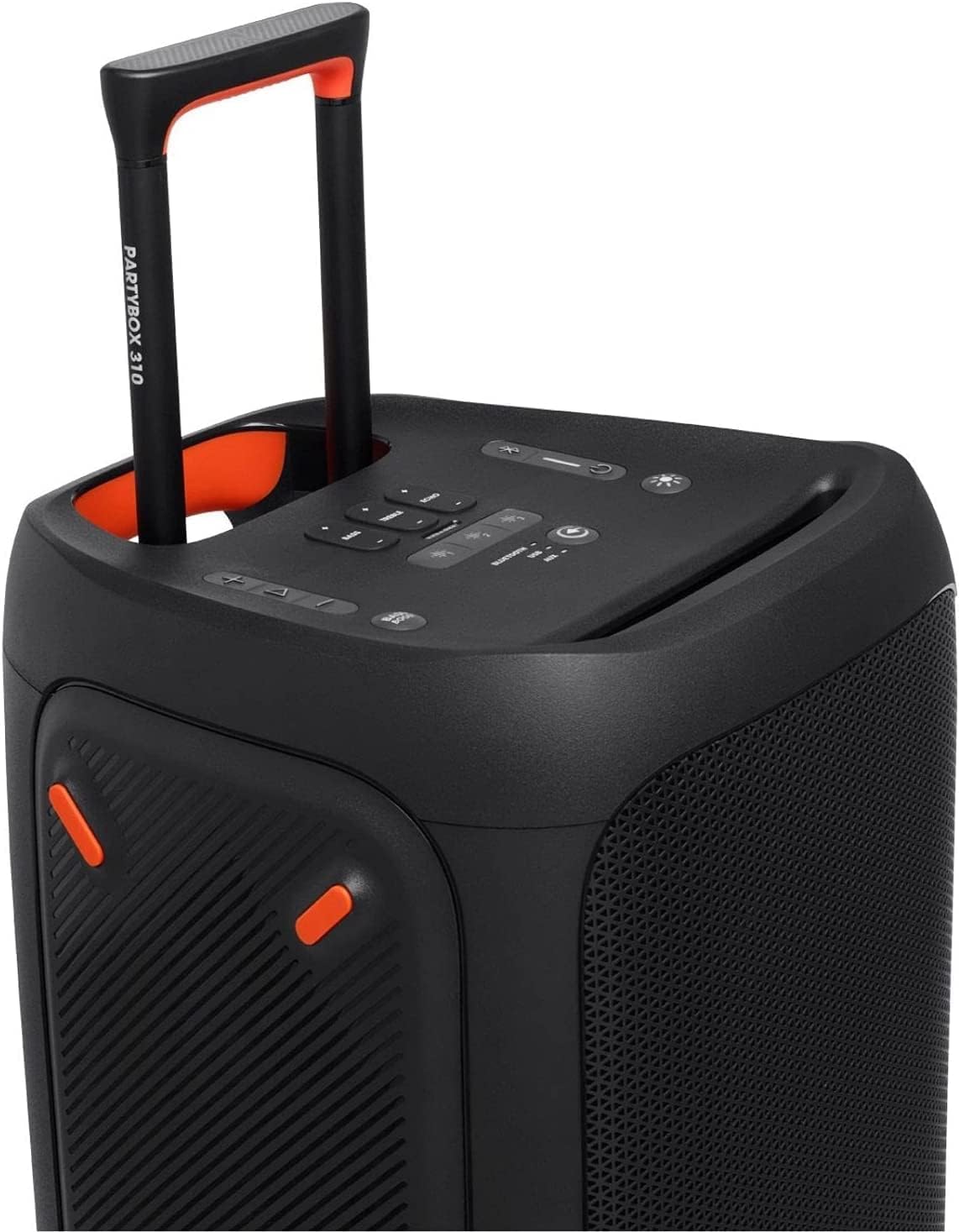 Altavoz portátil JBL Partybox 310, sonido potente y luces.