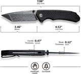 Cuchillo de Bolsillo Plegable Tanto Damasco 3.5 con Micarta