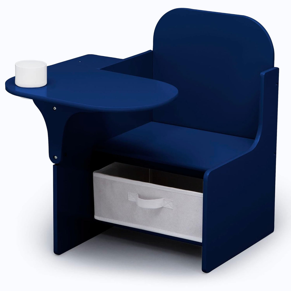 Escritorio con silla y compartimento para niños azul marino