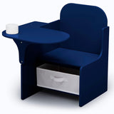 Escritorio con silla y compartimento para niños azul marino