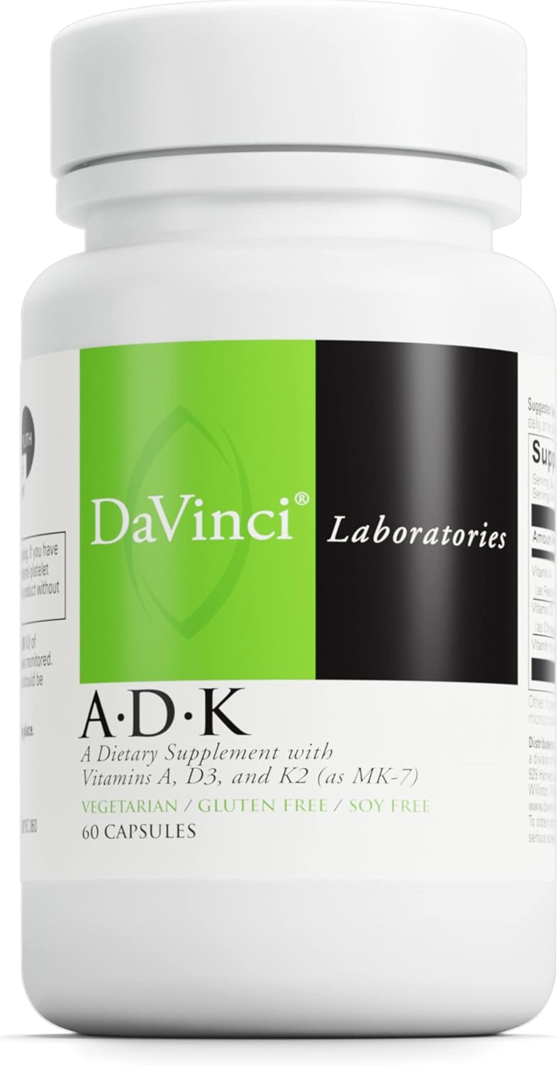 DaVinci Labs ADK Suplemento para Huesos, Corazón e Inmunidad