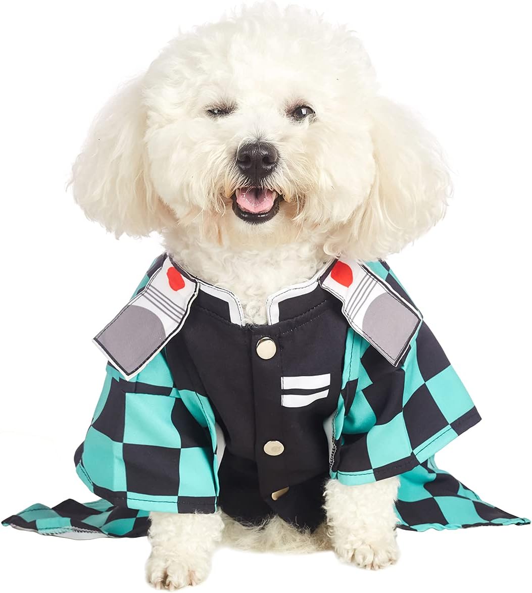 Disfraces de perro para mascota azul talla S