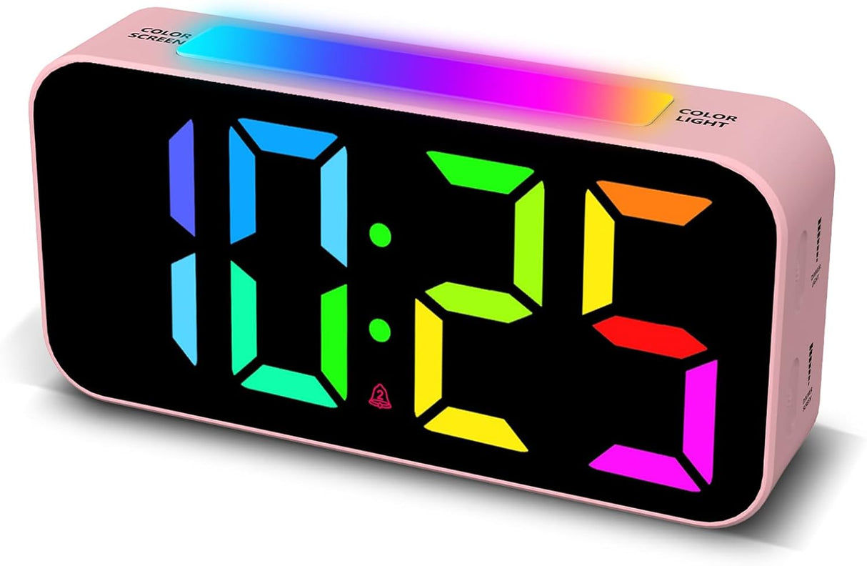 Despertadores Ruidosos Digitales con Luz Nocturna y Doble Alarma
