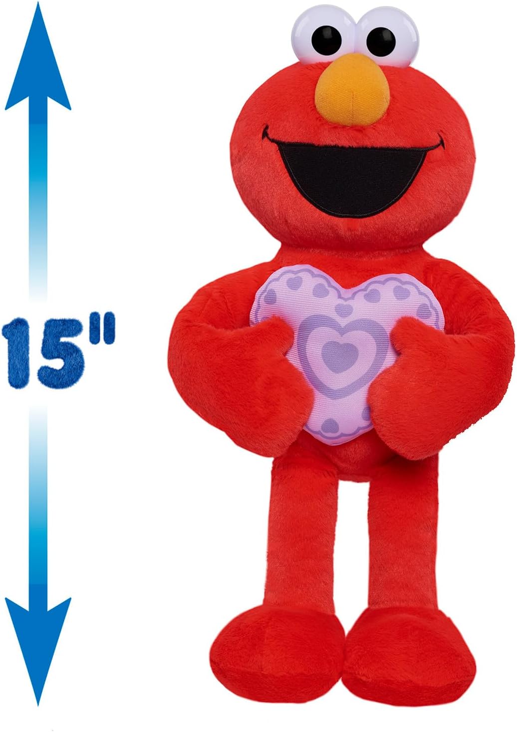 Peluche Elmo Grande Just Play, Suave, 15 Pulgadas, 18 Meses+