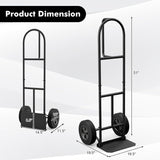 Carretilla Goplus, capacidad 660 lbs, ruedas de 10, P-Handle