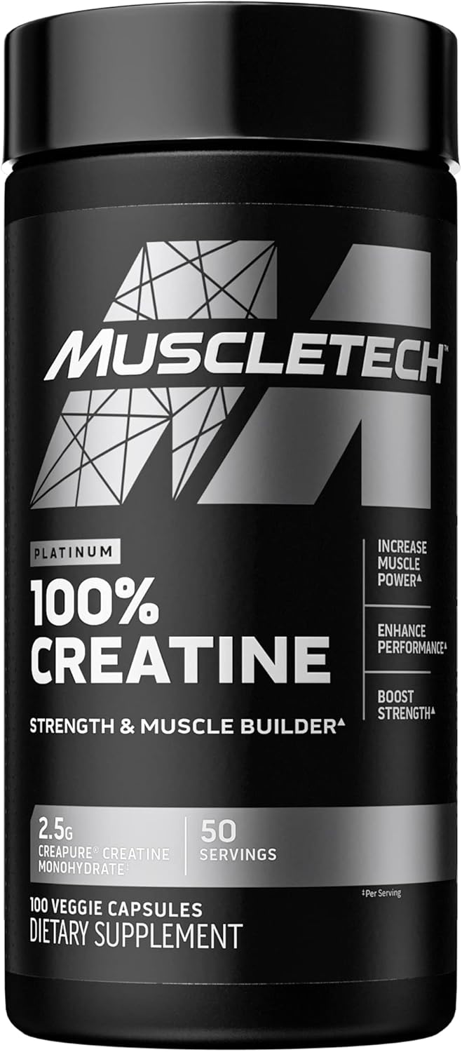 Píldoras de Creatina Monohidratada MuscleTech 100 Cápsulas