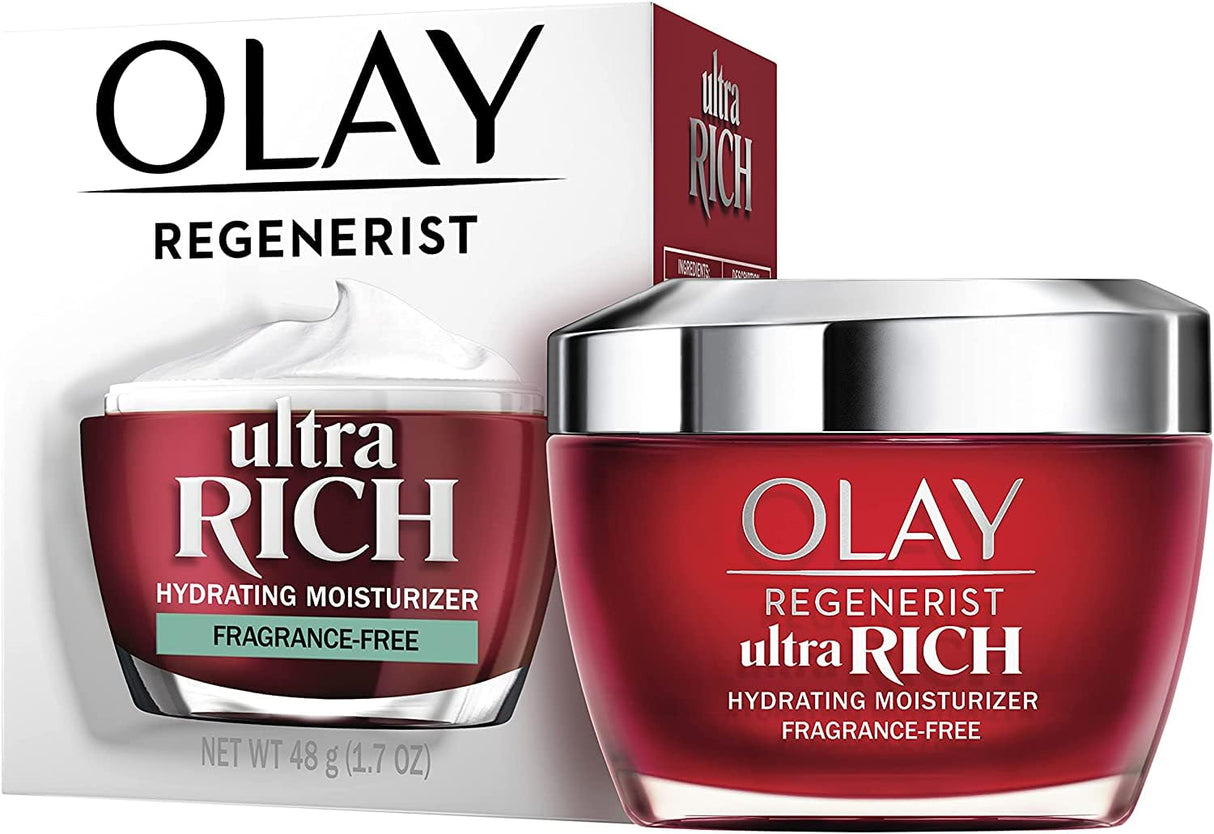 2 Cremas hidratantes faciales sin fragancia Ultra Rich