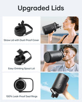 Botella de Agua Insulada 64oz BUZIO, Acero Inoxidable, Modelo